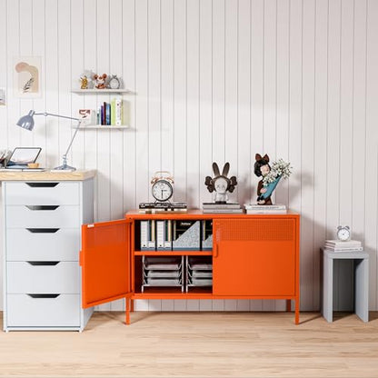 2 Door Accent Cabinet (Orange / 25''H)