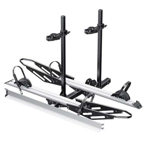 Young Hitch Mount Bike Rack with Ramp (200 lbs 2 E-Bike Rack with Ramp)