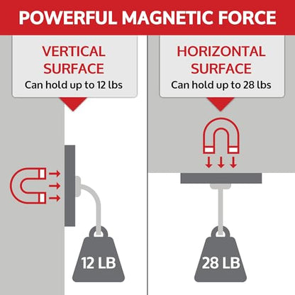 Black Heavy Duty Magnet for Hanging Straps (Magnet for Hanging Straps (2 Pack))