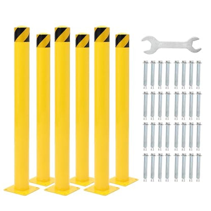 6Pcs Heavy Duty Safety Bollards (42 inch)