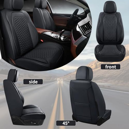 Car Seat Covers Full Set (2 Pack / Black)