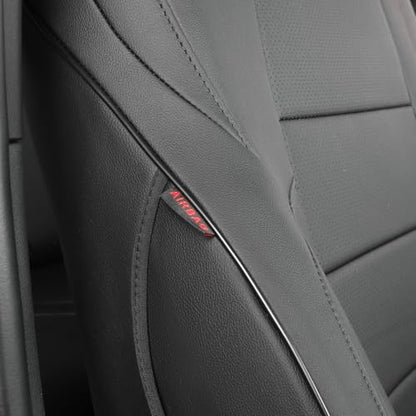 Custom Fit Tacoma Front Car Seat Covers for Toyota Tacoma (Leather (Black) / 2024-2026 (Petrol & Hybrid) Only 1st Row)