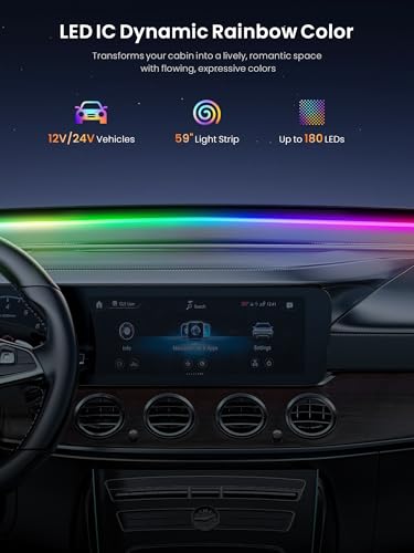 Car LED Lights Interior (Colorful 4.9ft)