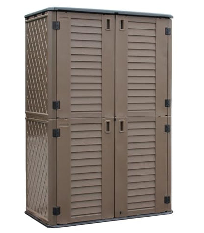Outdoor Storage Shed Waterproof (Dark Brown-03C)