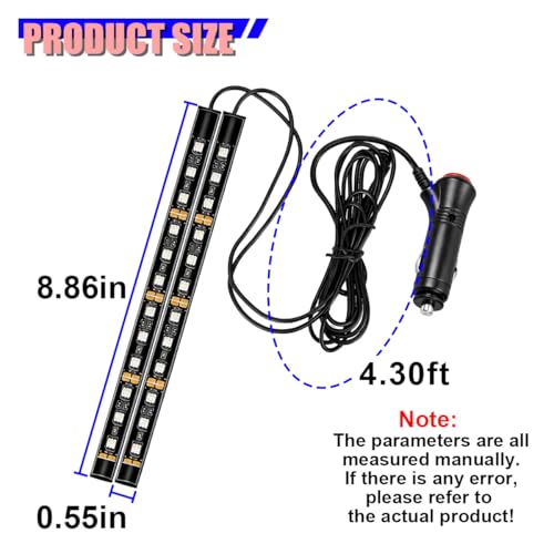 Car LED Strip Light (Ice Blue-Cigar Lighter)