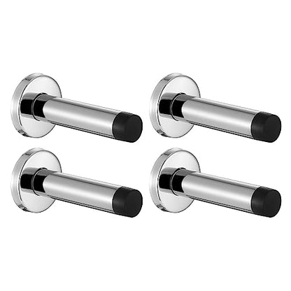 Door Stopper Chrome (4 Pack / Chrome & Black Tip)