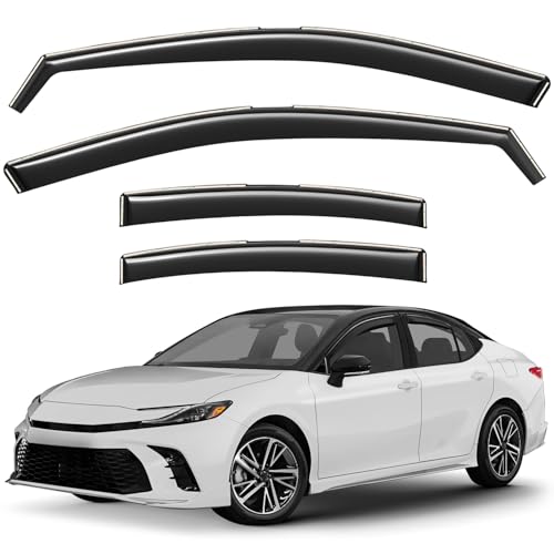 Window Deflectors Smoke Tinted in (For Camry Sedan 25-26)