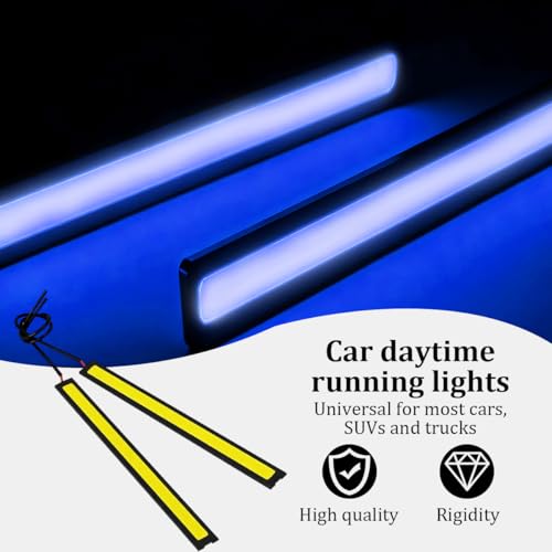 12PCS Car LED Interior Light Bar (Blue)
