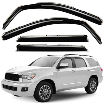 Window Deflectors Smoke Tinted in (For Sequoia 08-22)