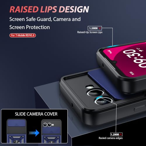 for T Mobile Revvl 8 Phone Case (T-Mobile Revvl 8 (6.5") / Blue)