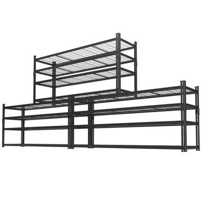 Storage Shelves Heavy Duty 3 PCS (4 Tier 60"W x 24"D x 60"H)