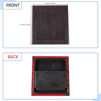 Car Armrest Hidden Storage Box for 2022 (Oak Grain Pattern)