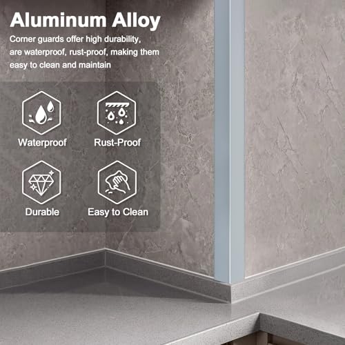 10PCS 48" Metal Corner Protectors (10pack-48.0 x 2.0 x 2.0 in / Gray Blue)