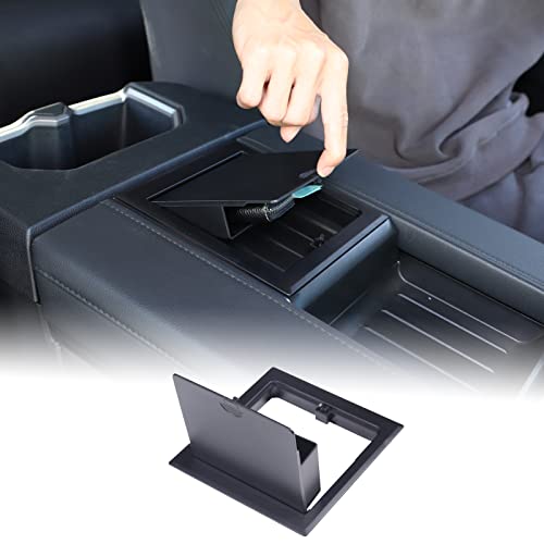 Car Armrest Hidden Storage Box for 2022 (Matte Black)