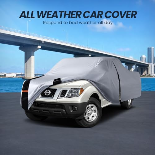 Multi Layer Nissan Frontier Truck Cover (W.Fit Frontier(2021-2026) King Cab SB / White Truck Cover)