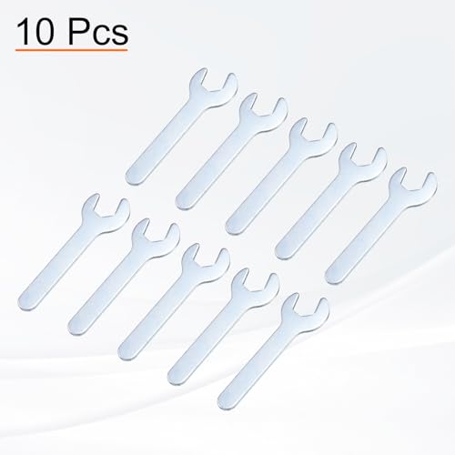 10pcs Small Open End Wrench 10x70x1.8mm Metric U (10x70x1.8mm)
