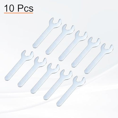 10pcs Small Open End Wrench 10x70x1.8mm Metric U (10x70x1.8mm)