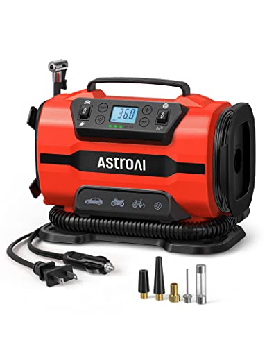 Tire Inflator Portable Air Compressor (Standard / Red)