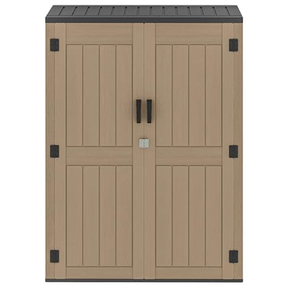 59 Cu. Ft. Vertical Storage Shed (Extra Tall-59 Cu Ft / Brown)