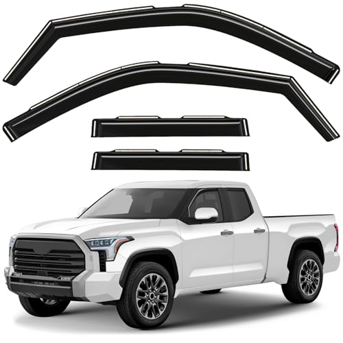 Window Deflectors Smoke Tinted In (For Tundra 22-26 Double Cab)