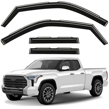 Window Deflectors Smoke Tinted In (For Tundra 22-26 Double Cab)