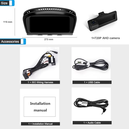 8.8" Linux Screen for BMW 5 (8.8" E60/E90 CCC Linux + AHD Camera)