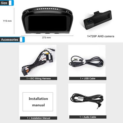 8.8" Linux Screen for BMW 5 (8.8" E60/E90 CCC Linux + AHD Camera)