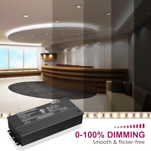 80W 24V 5-in-1 Dimmable LED Driver,AC 110-277V to DC Power Supply (24V 80W)