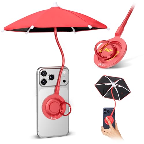 UPF 45+ Magnetic Phone Umbrella (RED(Upgrade for Phone))