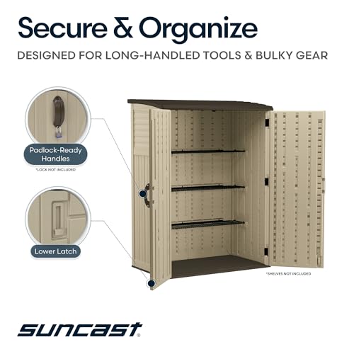 Outdoor Storage Shed (Taupe)