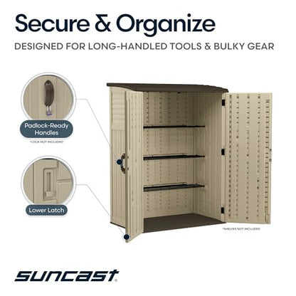 Outdoor Storage Shed (Taupe)
