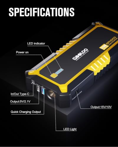 GP4000 Jump Starter (yellow)