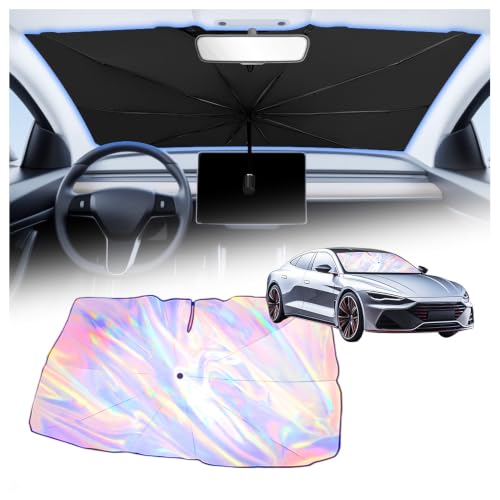 Car Windshield Sun Shade Umbrella (Colorful)