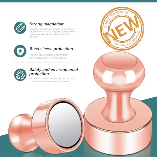 22 Pack Fridge Magnets (Rose Gold_22p)