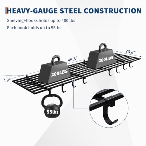 2 Pack Heavy Duty Garage Wall Shelves