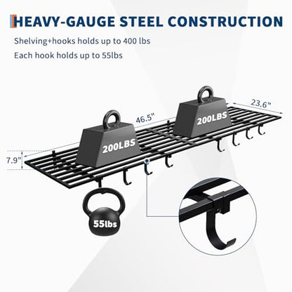 2 Pack Heavy Duty Garage Wall Shelves