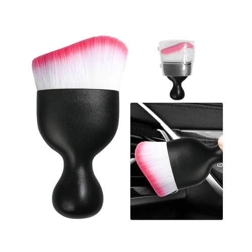 Car Detailing Brush (White/Red / 1 PC)