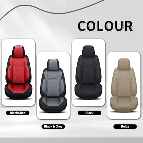 Full Set Waterproof Leather Seat Covers for Toyota Camry 2002 (#067 Black / 3.Camry-5 Seat Covers Full Set)