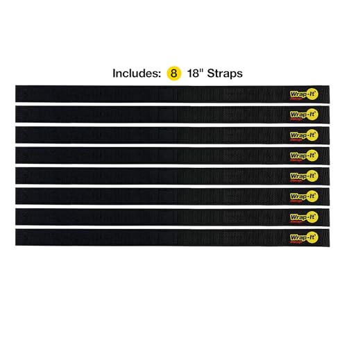 Quick Straps by Wrap (Black / 18" (8 Pack))