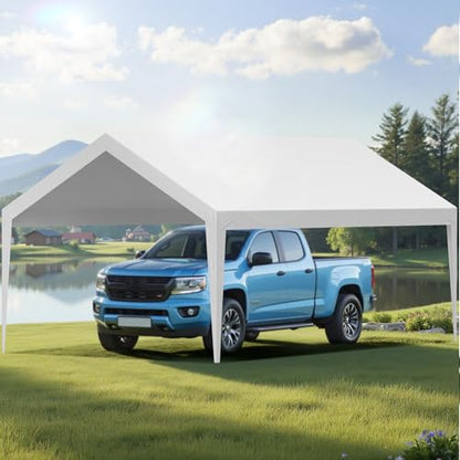 Carport Replacement Canopy Cover (White / 12x20ft)