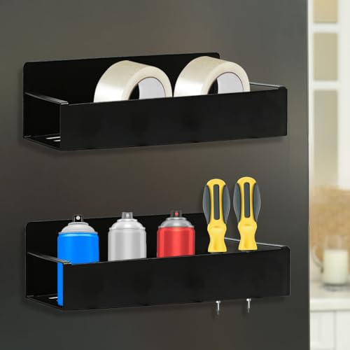 4 Pcs Magnetic Aerosol Spray Can Holder (Black-4pcs)