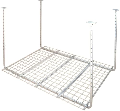 Ceiling Mounted Adjustable Shelf in White (White / 60 X 45)