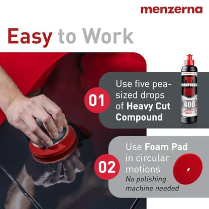 Heavy Cut Compound 400 Car Polish I Scratch Repair I 8 oz (8oz.)