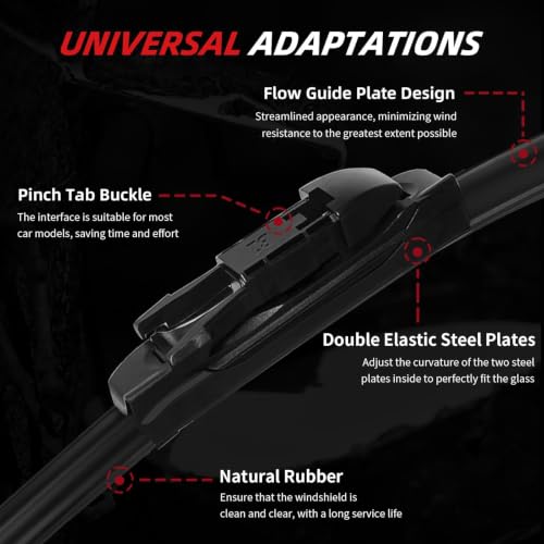 28"+28"+11" Windshield Wiper Blade Replacement for Ford Escape 2013 (28"+28"+11")