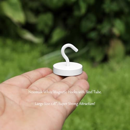 Magnetic Hooks Steel Tube Design for Cruise (White / 100lb Magnetic Hooks)