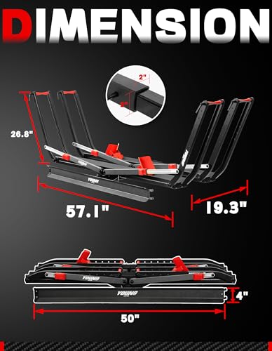 Bike Rack Hitch Mount (Tire Clamp 2-Bike Rack with Ramp)