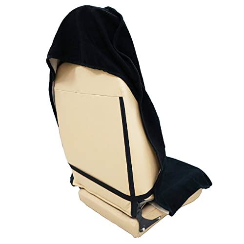 Car Seat Cover Protector Front Seats (2Pcs Front Seat Towel / Black)