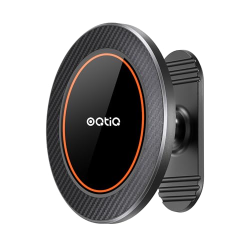 for MagSafe Car Mount with 17 N54 Magnets (Orange-MagSafe)
