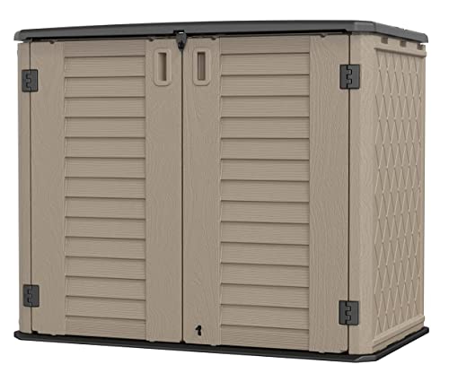 Outdoor Storage Shed (35 Cu.ft Brown Shed-05E)