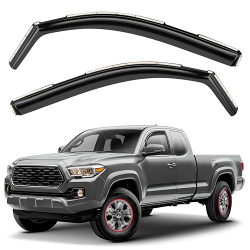 Window Deflectors Smoke Tinted In (For Tacoma 16-23)